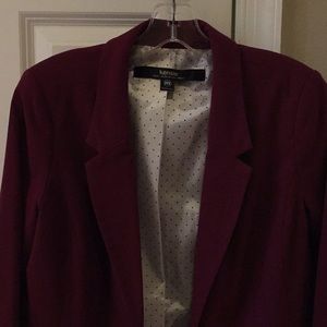 Burgundy blazer